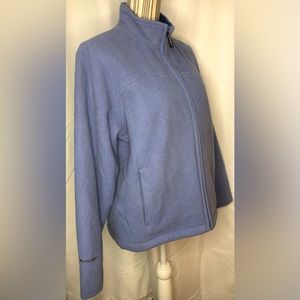 Woolrich women’s blue haze zip up wool jacket